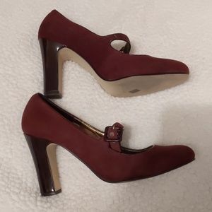 Banana Republic Factory Mary Jane Size 9 Burgundy